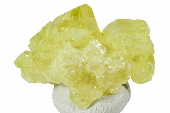 Lemon-Yellow Sulfur Crystal Cluster - Italy #238415